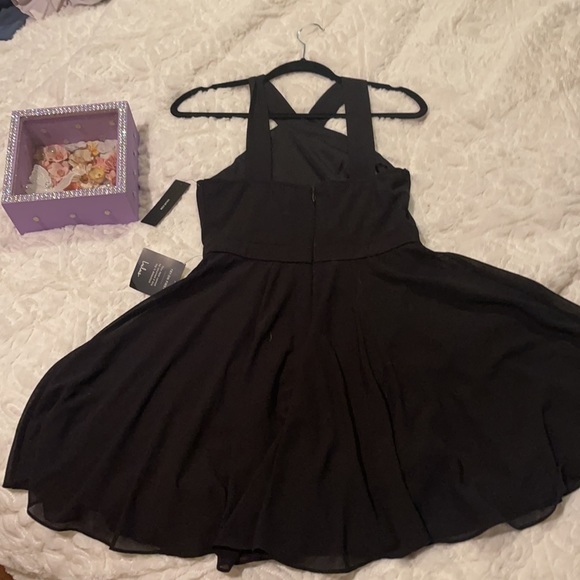 Lulus all black sheer boho dress - Picture 4 of 7